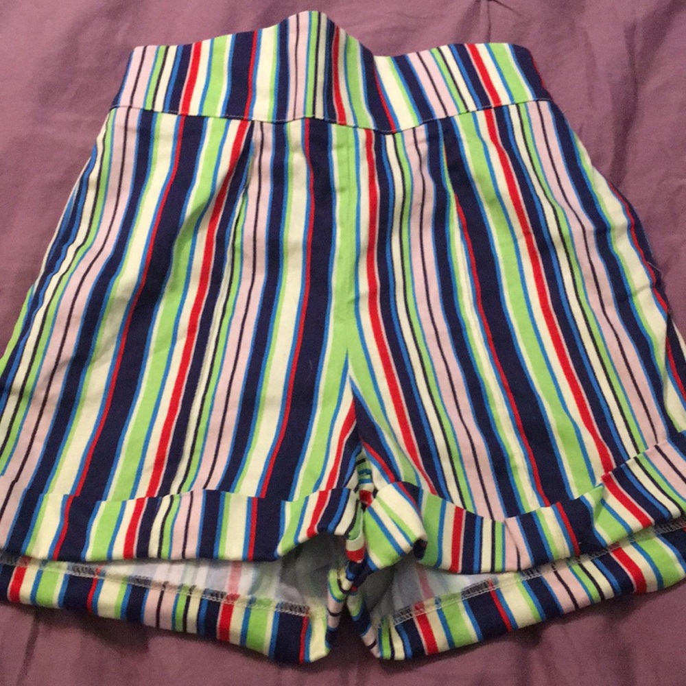 Rainbow pinup girl clothing shorts